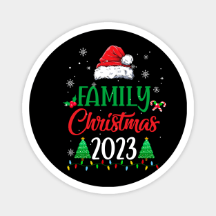 Family Christmas 2023 Matching Family Christmas Squad Santa Magnet